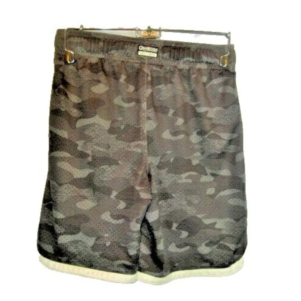 Youth Oshkosh Camo Unlined Swim Board Shorts sz 8 x 7